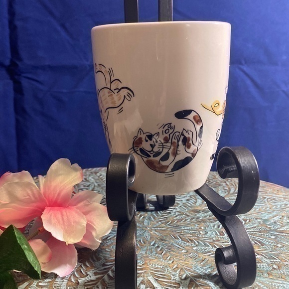 Boston Warehouse Trading 2004 coffee Mug Playful Cats Kittens Ceramic Cup - Picture 1 of 8